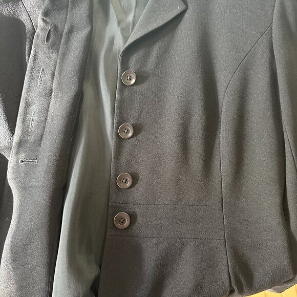 NORDSTROM Preview Collection Black Button Front Blazer Size 6 - Picture 2 of 9